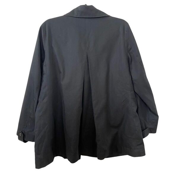 Chaps Black Jacket Leopard Lining Size Large - Picture 2 of 7